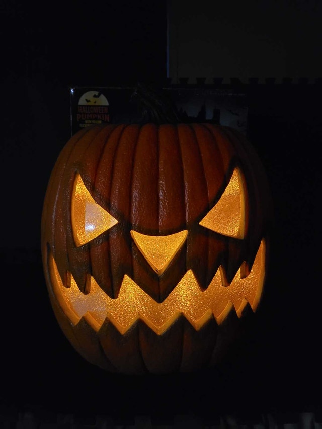 Large Jack-O-Lantern with Motion Activated Lights and Sounds