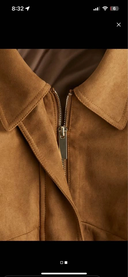 H&M Faux Suede Bomber Jacket - photo 2