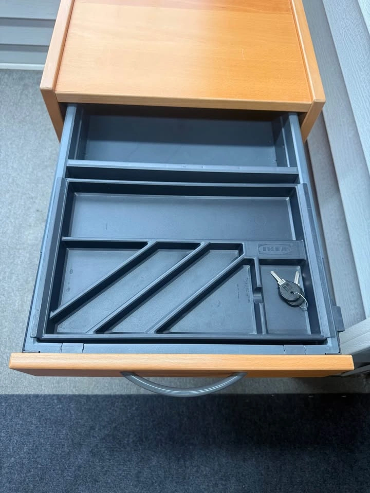 IKEA 3 Drawer Galant Locking Filing Cabinet - photo 2