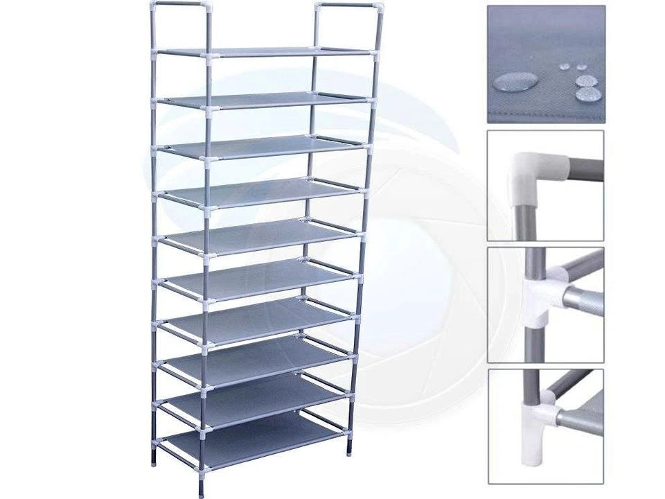 10 Tiers 30 Pair Shoe Rack Shelf Closet Holder Organizer