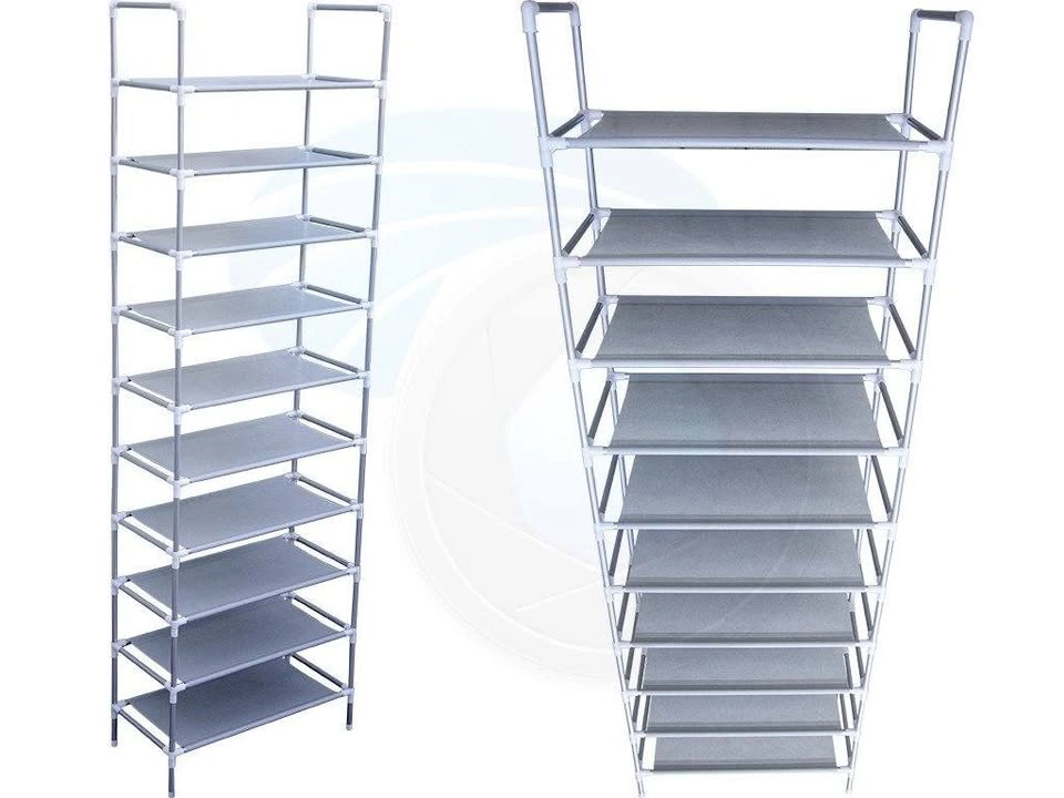 10 Tiers 30 Pair Shoe Rack Shelf Closet Holder Organizer - photo 4