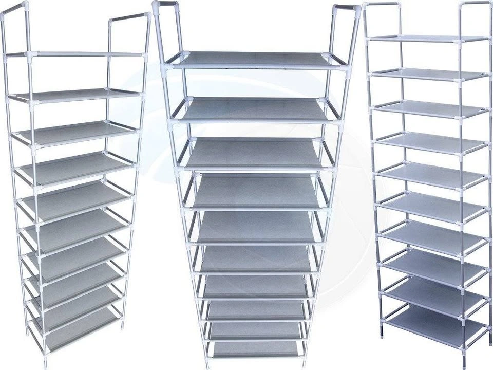 10 Tiers 30 Pair Shoe Rack Shelf Closet Holder Organizer - photo 5