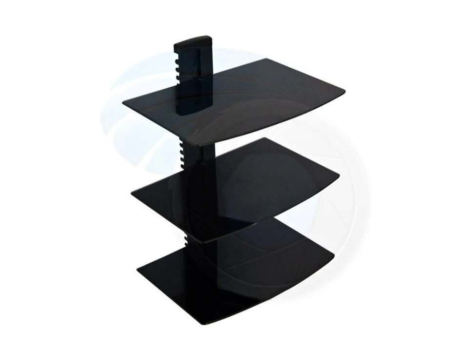 Adjustable 3 Shelf for DVD Player Cable Box Receiver Gaming Cons