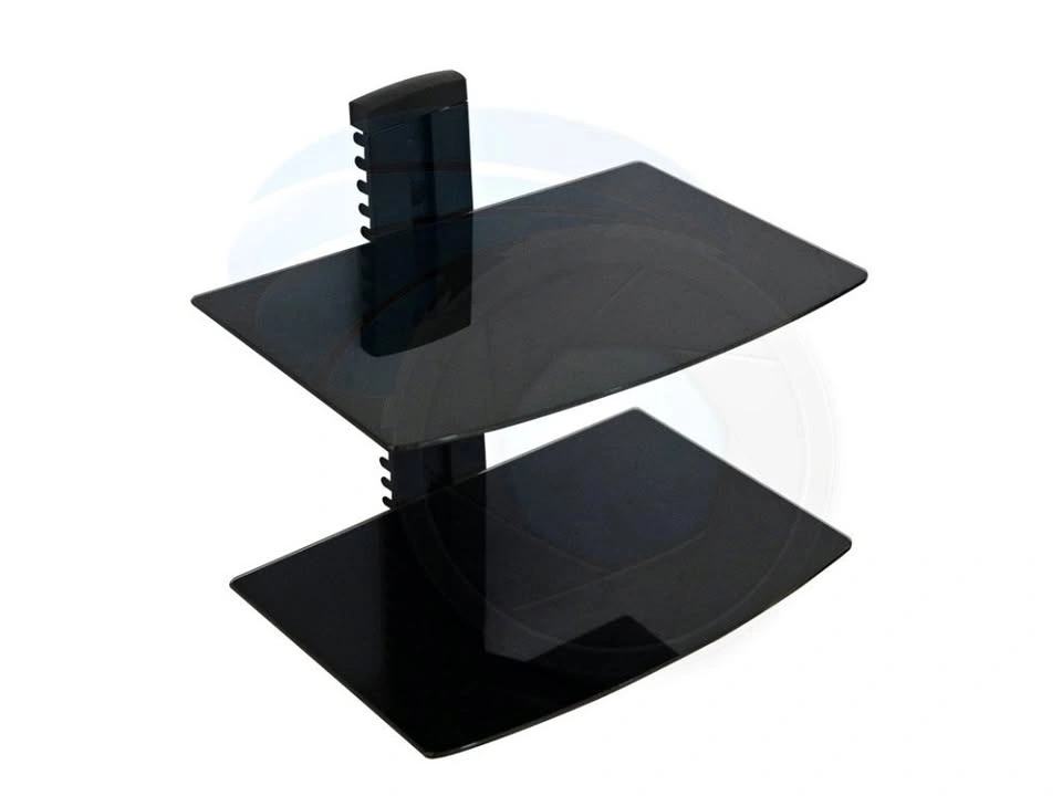 Adjustable 2 Shelf for DVD Player Cable Box Receiver Gaming Cons