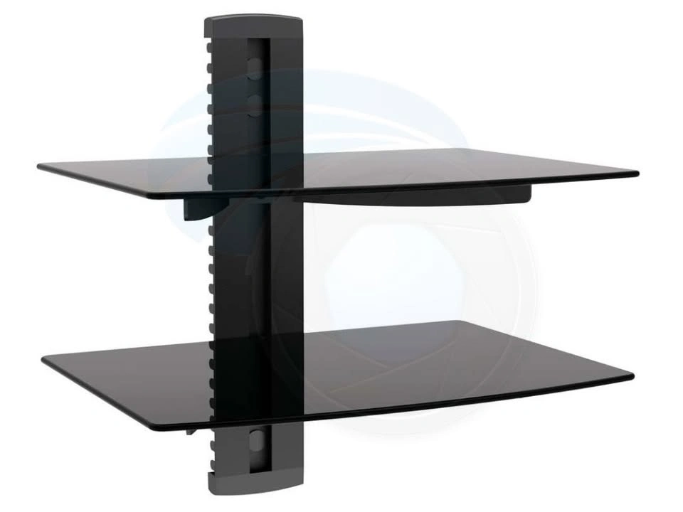 Adjustable 2 Shelf for DVD Player Cable Box Receiver Gaming Cons - photo 5
