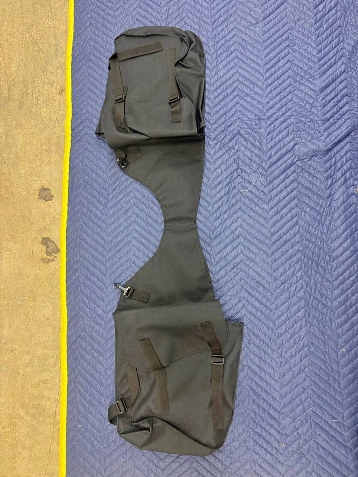 Black Nylon Saddle Bag