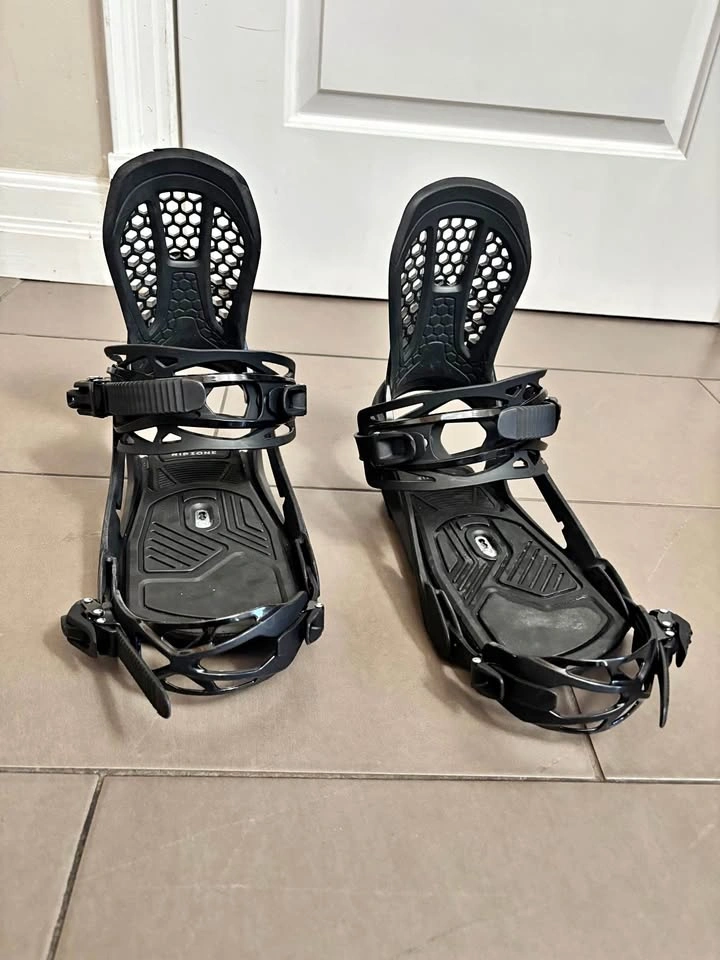 Large Mens RipZone Snowboard Bindings