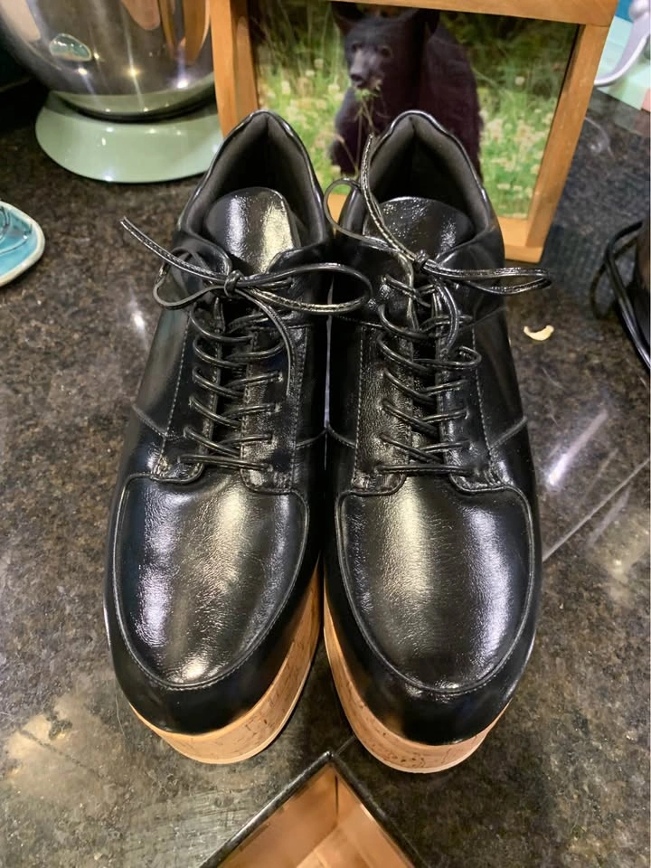 Jeffrey Campbell Size 10 Cork Platform Oxfords - photo 2