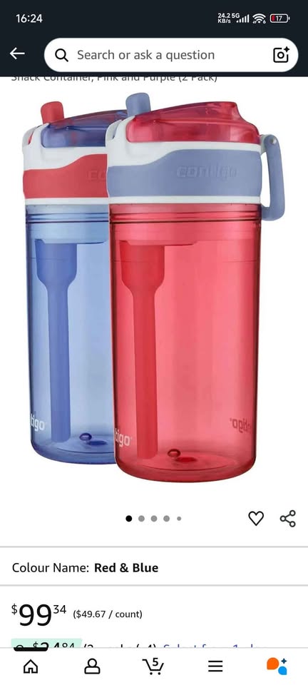 Contigo Kids 2-in-1 Snack Hero Tumbler Water Bottle - photo 2