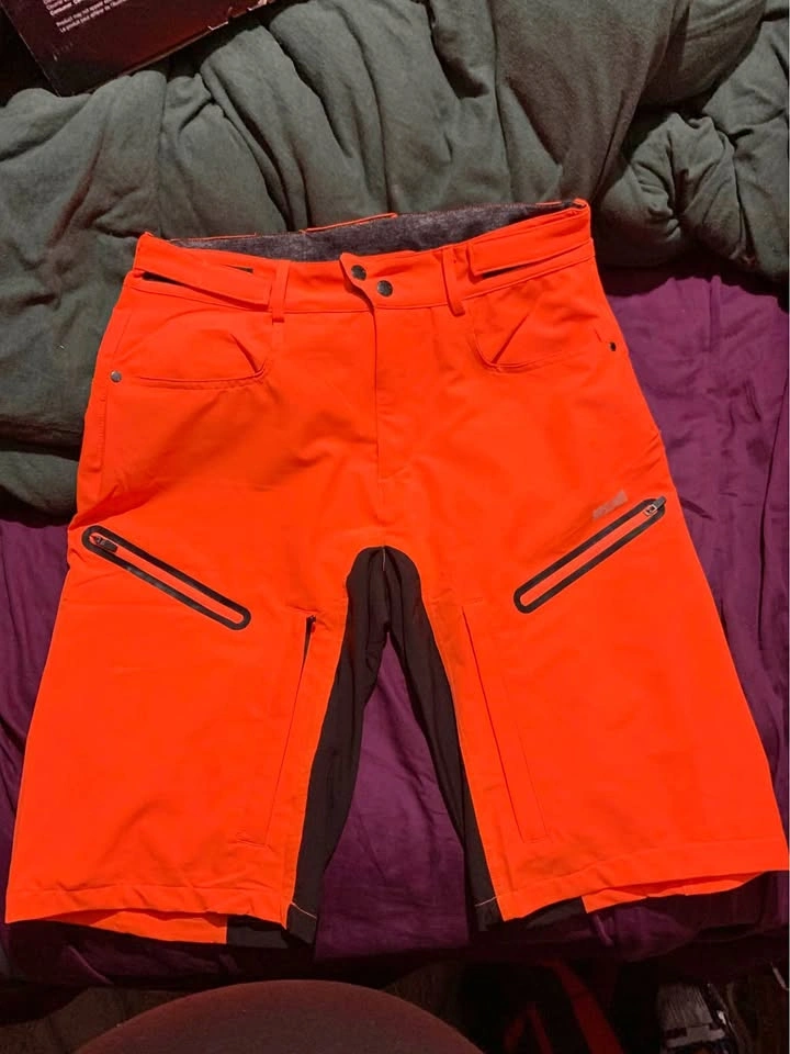 Arsuxeo Orange Cycling Shorts