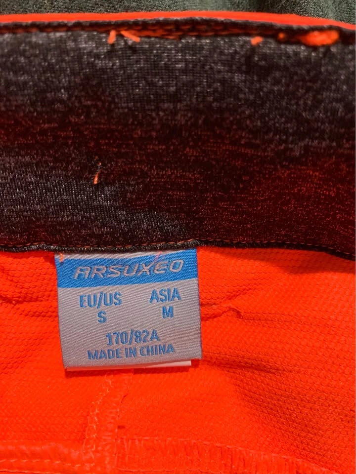Arsuxeo Orange Cycling Shorts - photo 3