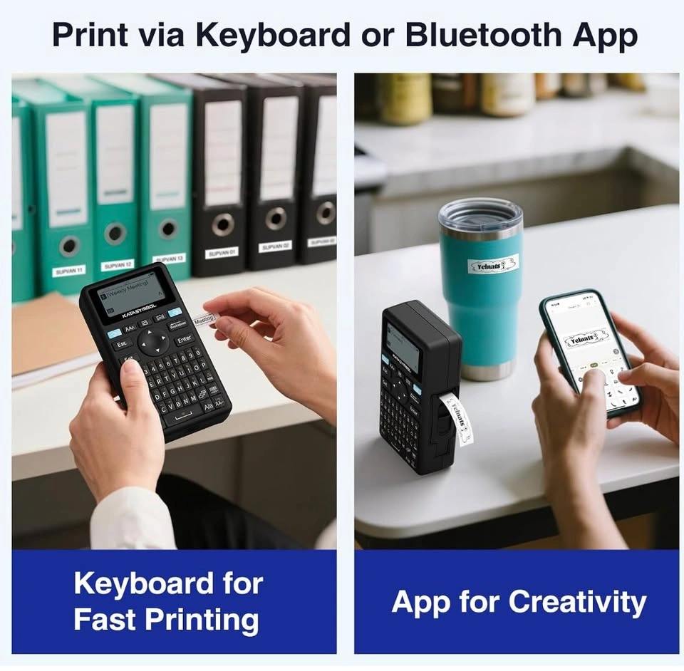 SUPVAN E11 Keyboard & Bluetooth Label Maker - photo 2