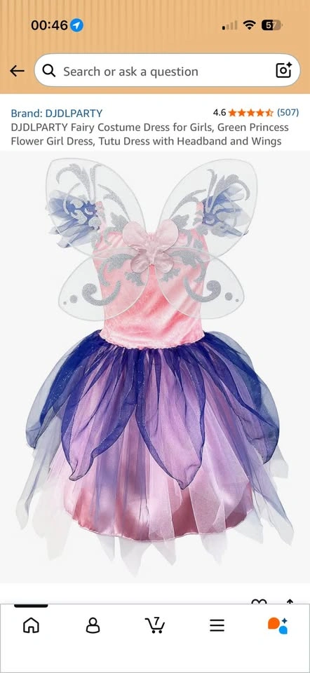 (Brand New) DJDLPARTY Girls Fairy Princess Costume Dress - photo 3