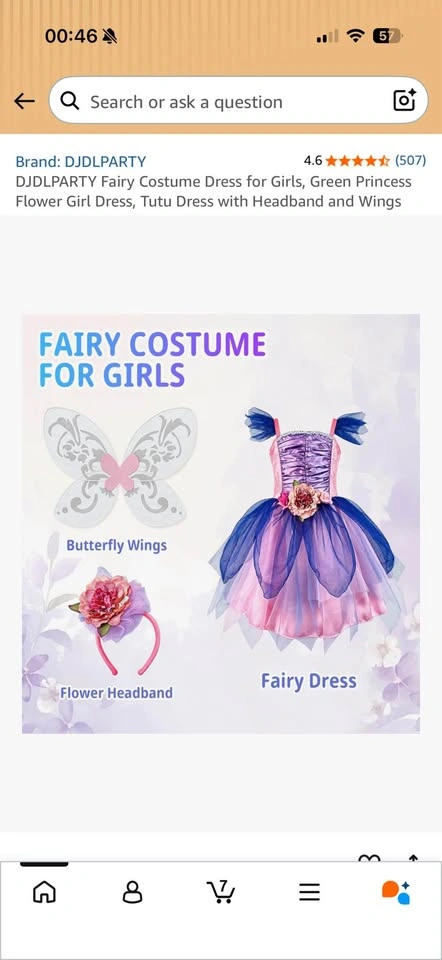 (Brand New) DJDLPARTY Girls Fairy Princess Costume Dress - photo 4