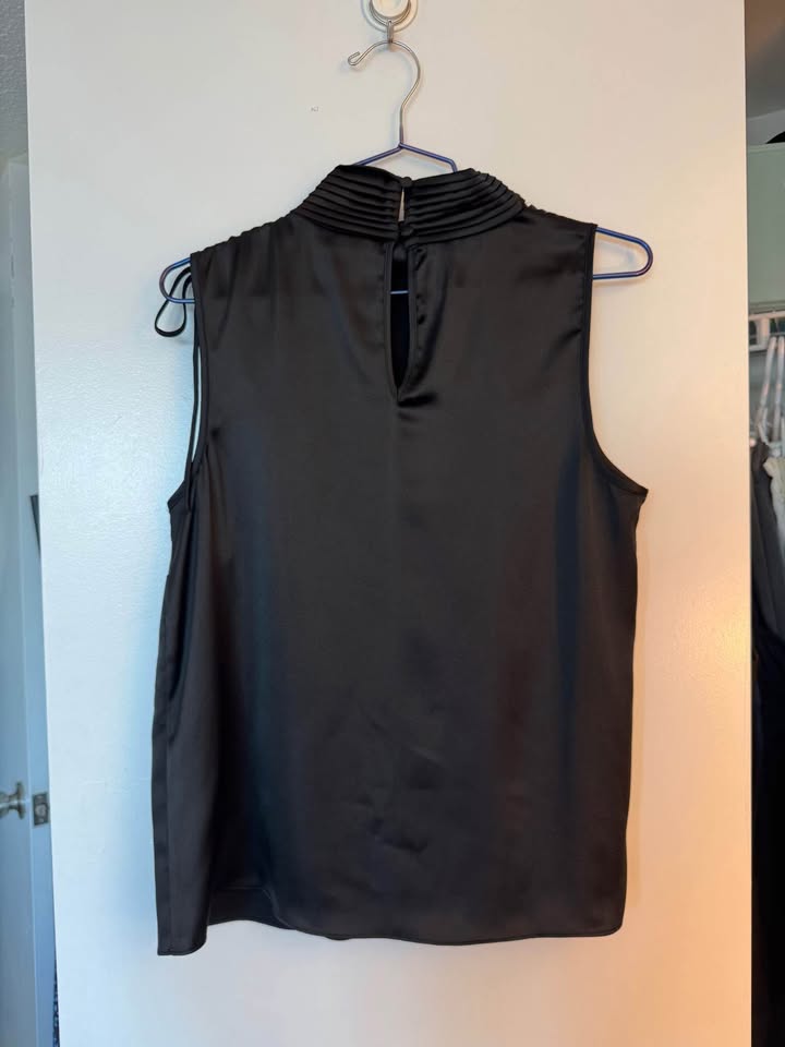 vintage satin mock neck tank - photo 2