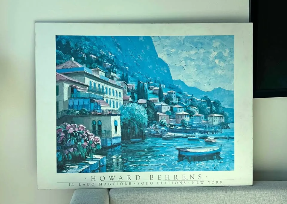 Il Lago Maggiore | howard behrens print on board