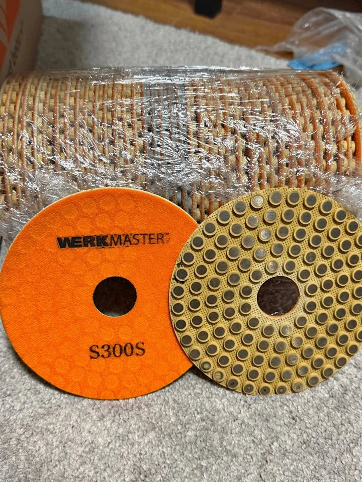 WerkMaster S300S Diamond Polishing Pads (5.5") 30 pieces