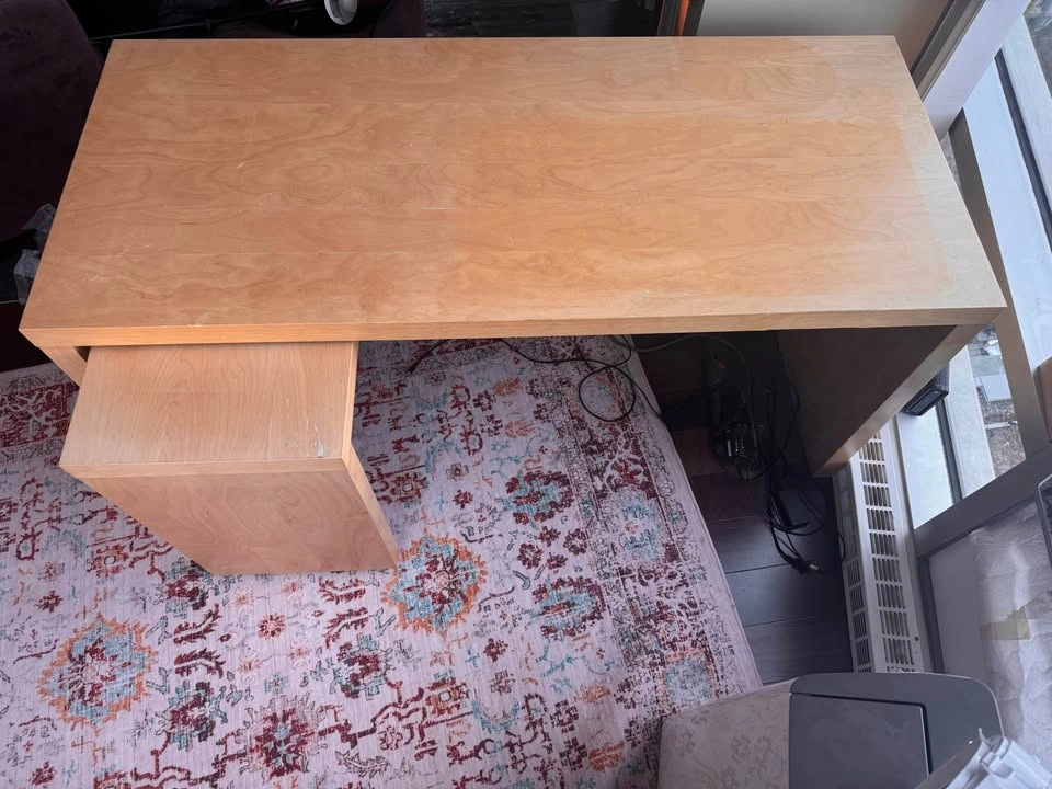IKEA malm desk with pullout - photo 5