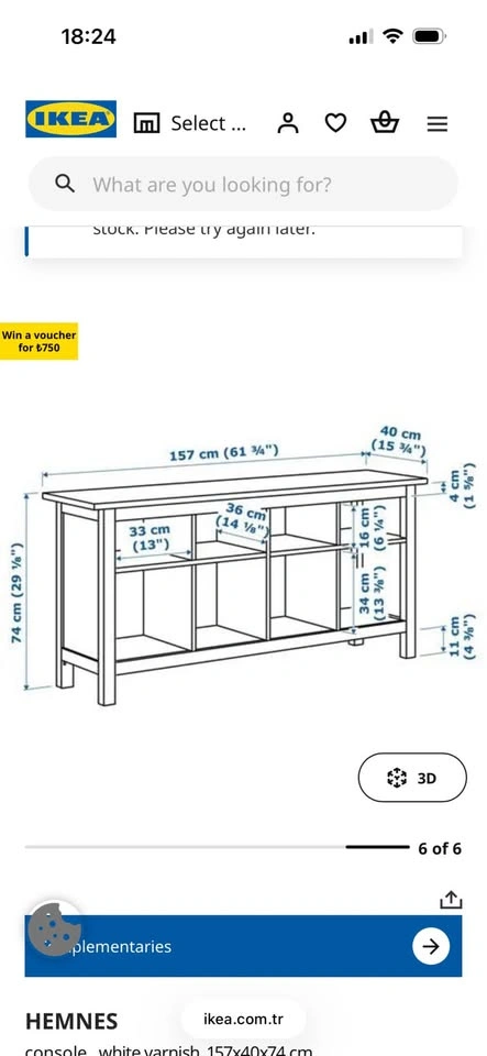 IKEA hemnes console table - photo 4