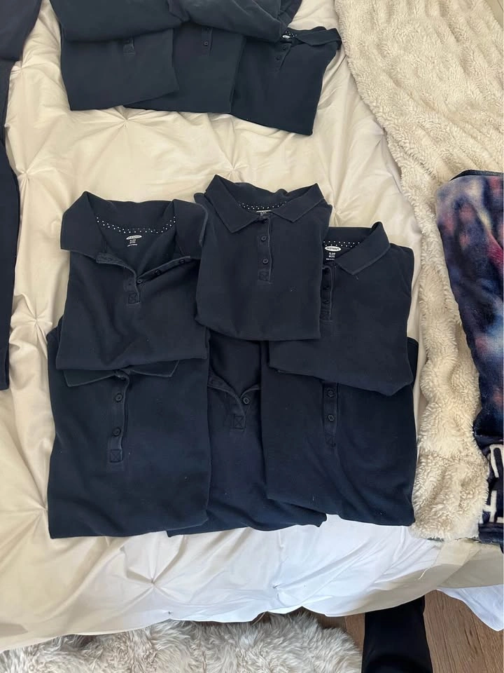 Old Navy School Uniform Polo Shirts and Pants - Navy Blue - photo 2