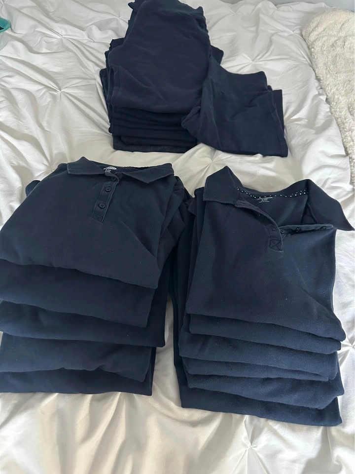 Old Navy School Uniform Polo Shirts and Pants - Navy Blue - photo 4