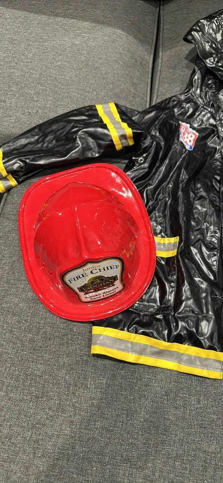 Kids Firefighter Costume with Helmet - photo 2