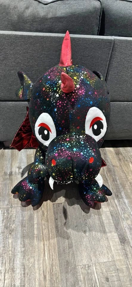 Large Galaxy Star Pattern Dragon Plush