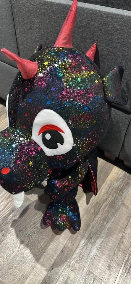 Large Galaxy Star Pattern Dragon Plush - photo 2