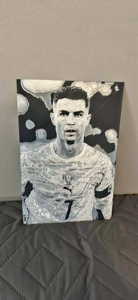 Cristiano Ronaldo high-detail 3D printed portrait