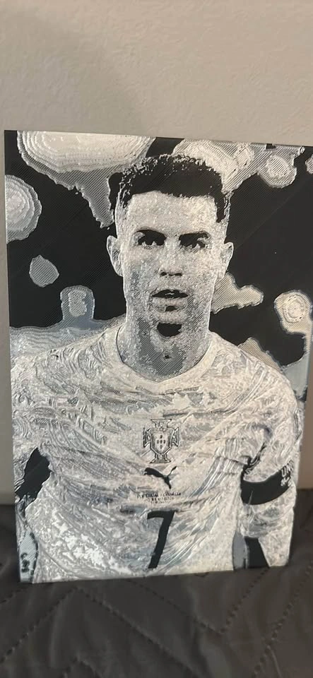 Cristiano Ronaldo high-detail 3D printed portrait - photo 2