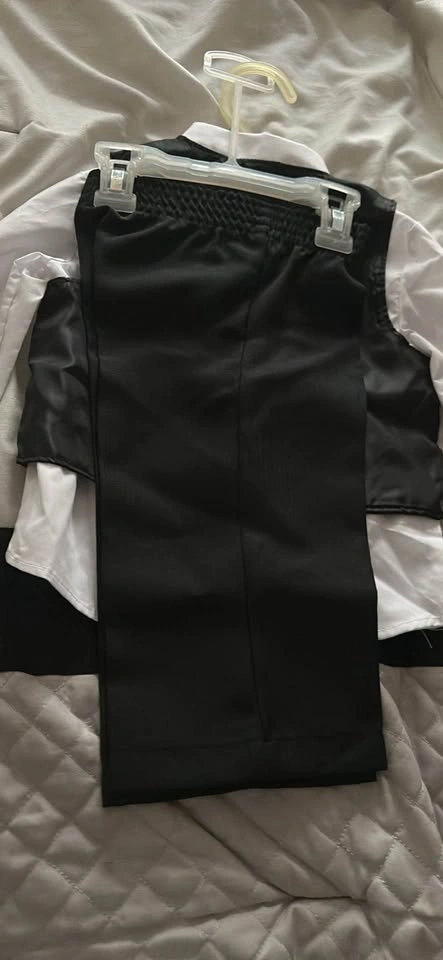 4-Piece Baby Boy Suit Set, Size 6-12 Months, Black and White - photo 4