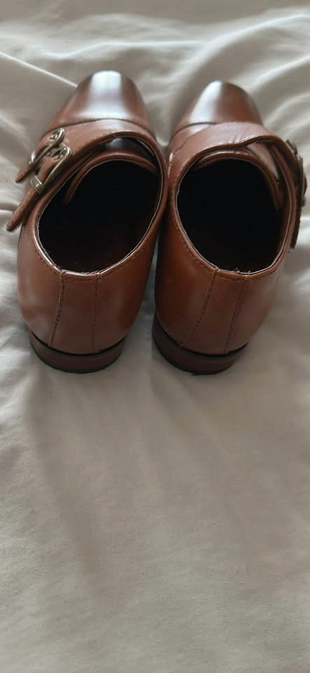 Max + Jake Men's Tan Double Monk Strap Shoes - photo 3