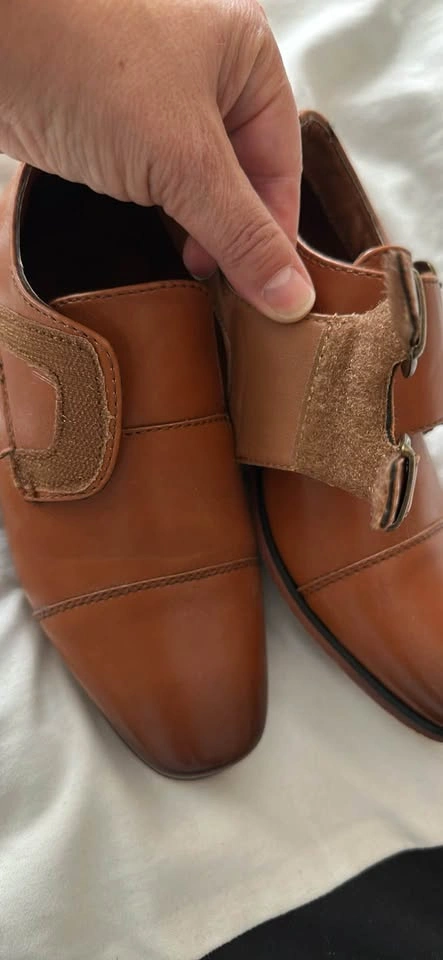 Max + Jake Men's Tan Double Monk Strap Shoes - photo 5