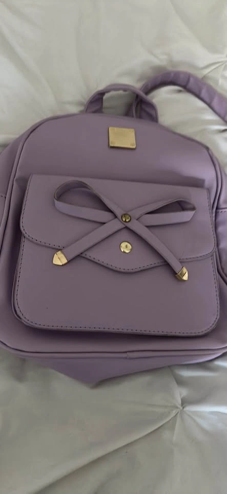 Lavender Mini Bow Backpack - photo 2