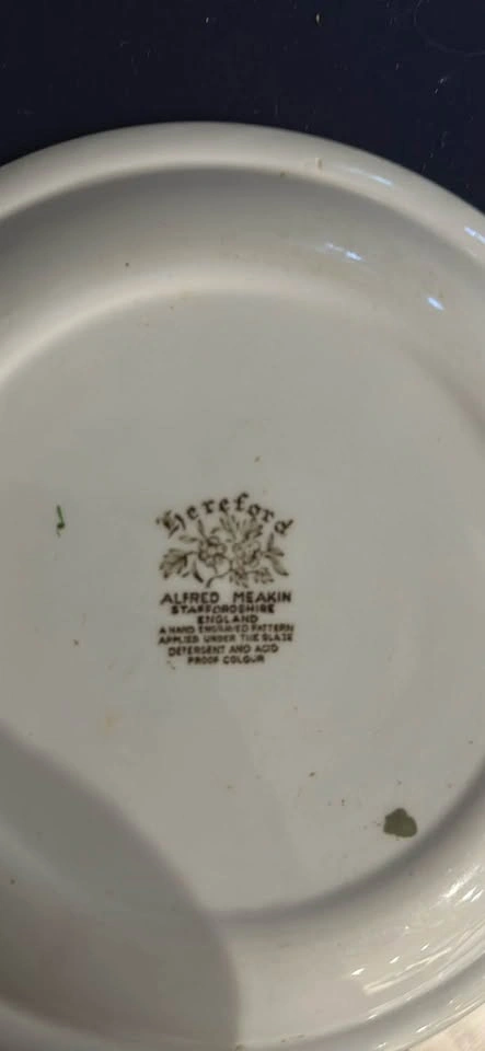 Alfred Meakin Staffordshire England Hereford Pattern Plate - photo 2