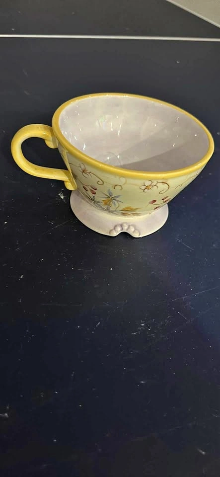 Tracy Porter Hand Painted Ceramic Teacup
