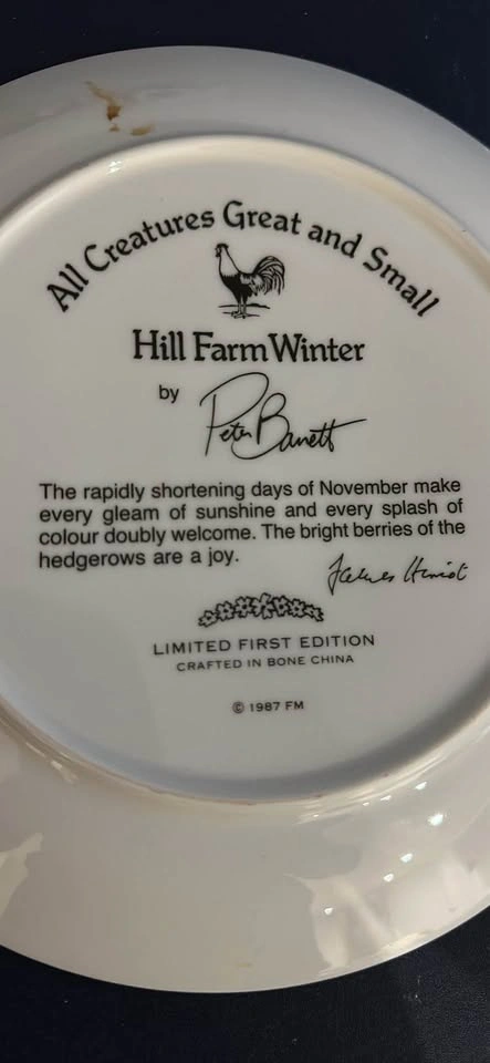 Franklin Mint 'All Creatures Great and Small' Collector Plates - photo 4