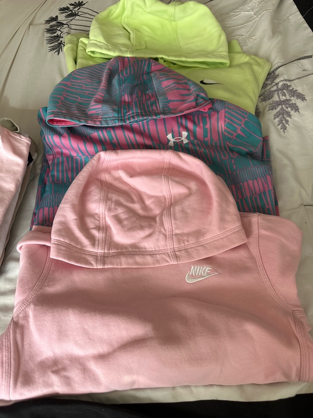 Nike and Under Armour Hoodies