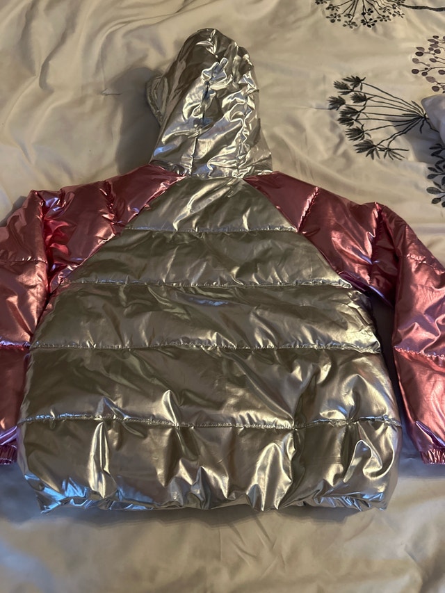 Girls Metallic Puffer Jacket - photo 3