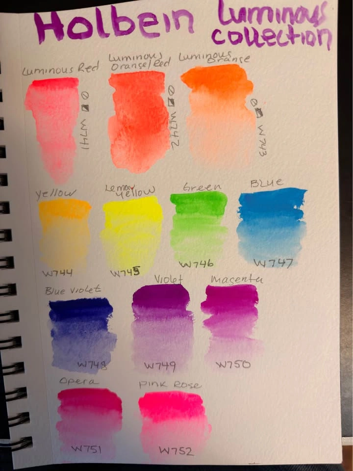 Holbein watercolour Luminous set of 12 , 5ml tubes - photo 2