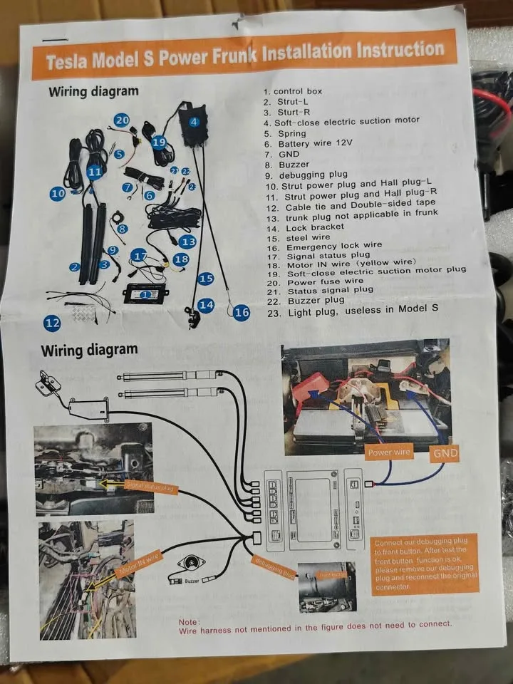 Hannshow Tesla Model S Power Frunk/Trunk (New/Open box) image indicator(7)