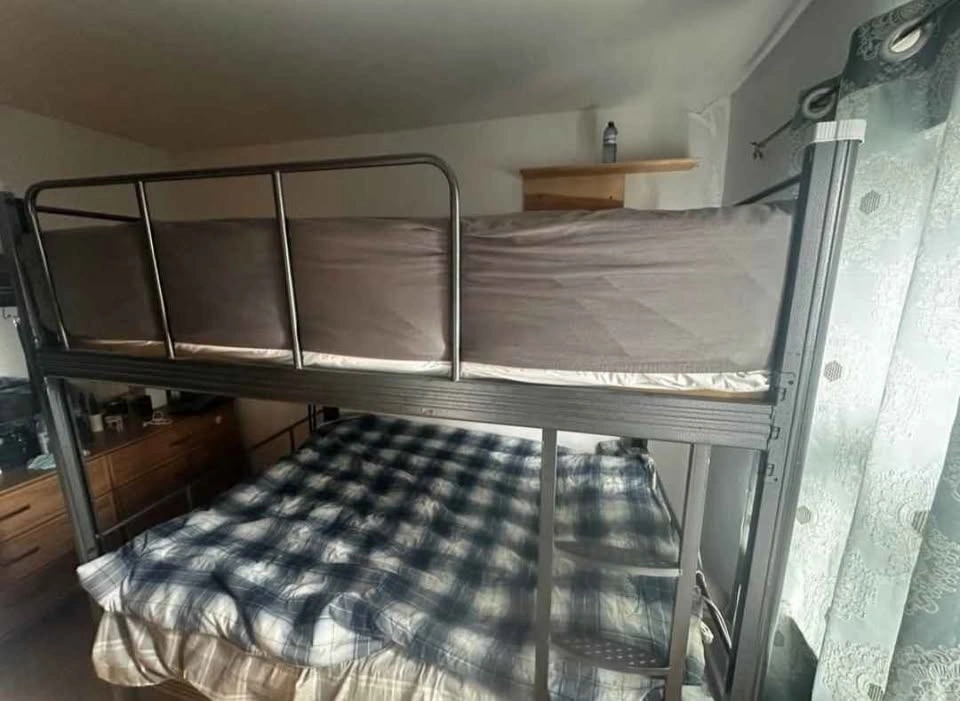 Metal Double Bunk Bed Frame - photo 3