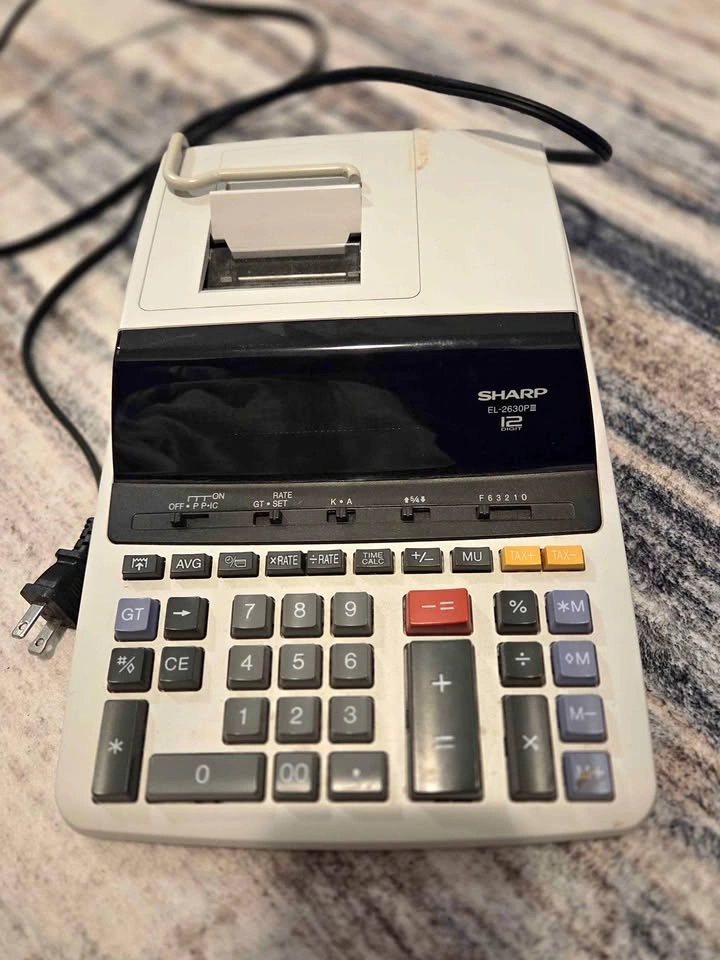 Sharp EL-2630PIII 12-Digit Printing Calculator