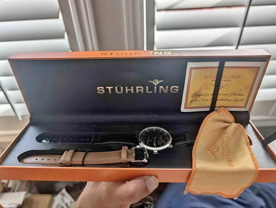 Stührling Original Men's Watch Set - Needs Battery