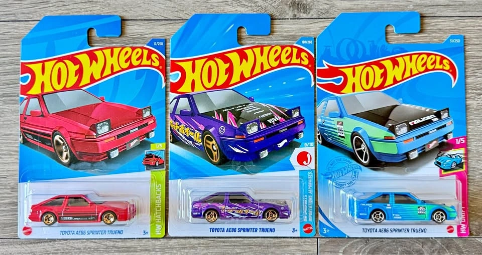 Hot Wheels Toyota Ae86 Sprinter Trueno Set