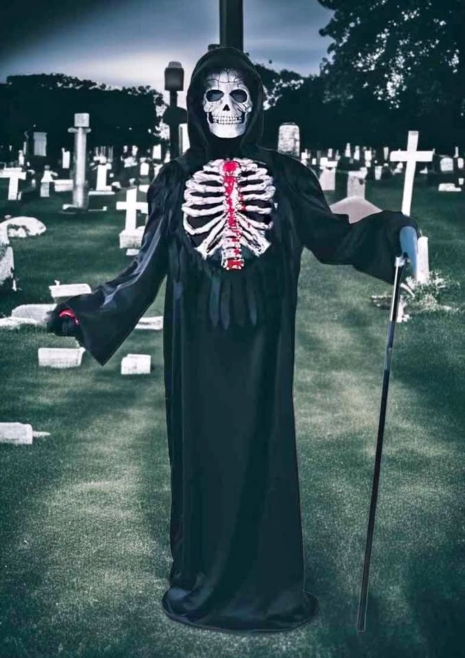 Bleeding Skeleton Halloween Costume Children Size 12 / 14