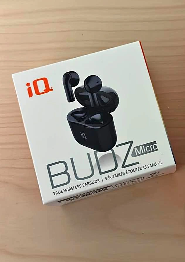 (Brand New) iQ BUDZ Micro True Wireless Bluetooth Earbuds – Blac
