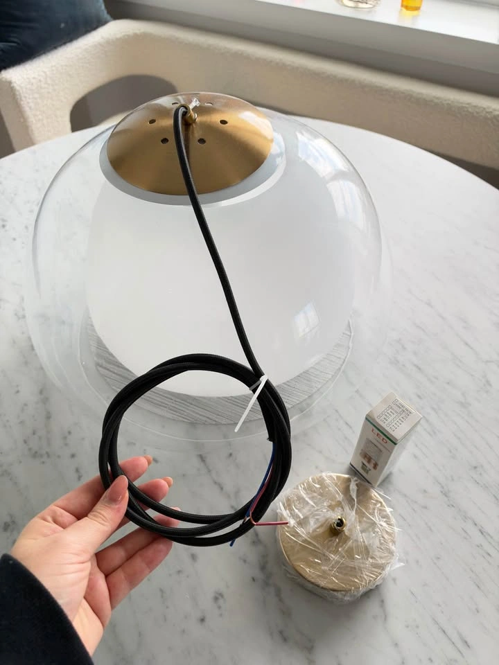 Brand New Amba Jelly Globe Pendant Light 39cm - photo 4