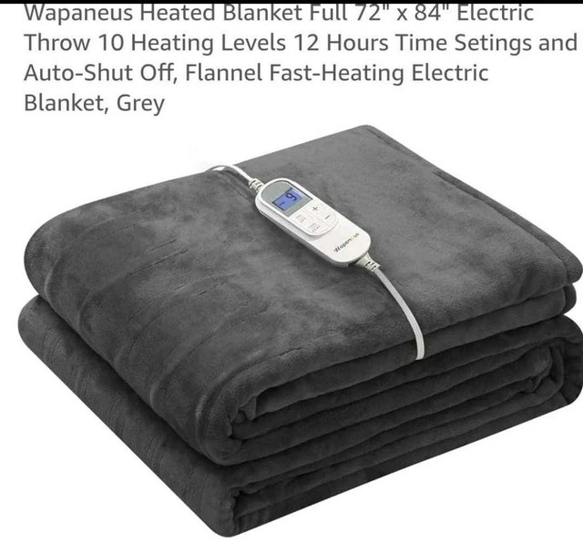 Brand new Wapaneus Heated Blanket Full 72" x 84" Electric Throw