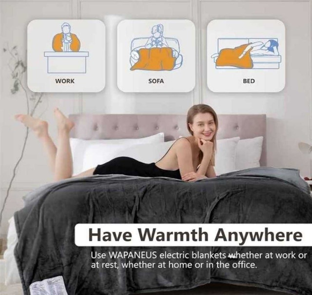 Brand new Wapaneus Heated Blanket Full 72" x 84" Electric Throw - photo 4
